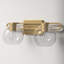 Eveline 2 Light Transparent Dimmable Vanity Light-863452986