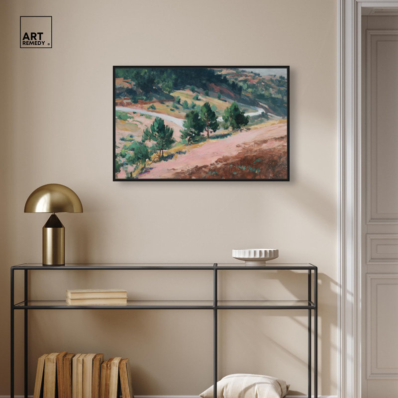 "Ochre Hills I", reproduction sur toile par Art Remedy, cadre noir, 30 x 20, Structure noire, H 21 po x l 31 po
