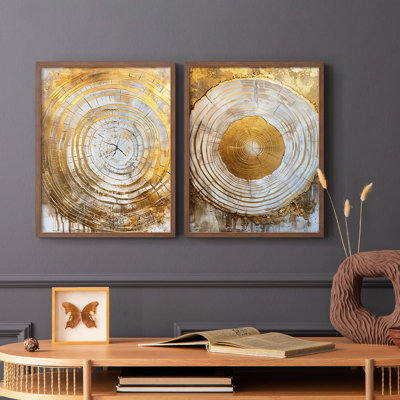 Série ABSTRACT CLxxxi - reproduction encadrée de qualité supérieure - prête à être accrochée - aucun clou requis - aucun clou requis