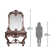 La Vendange Console Table And Mirror Set