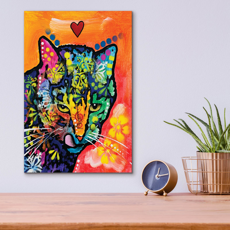 Art mural en verre 12 po x 16 po «Tasty Cheese Love» par Dean Russo Epic Art