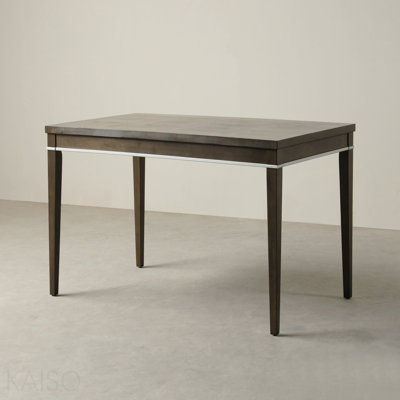 Table de salle à manger en bois, gris