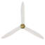 Ventilateur de plafond 3 pales 72 "en bois massif avec télécommande-357592001