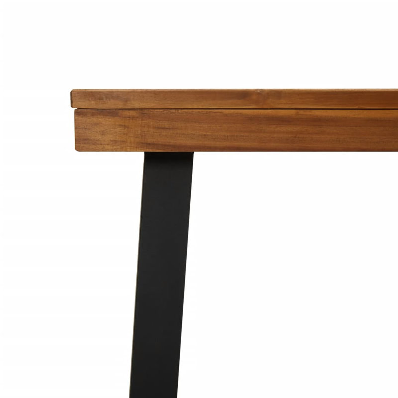 Rectangular Acacia Outdoor Coffee Table, 35.4" W x 59.1" L x 29.5" H