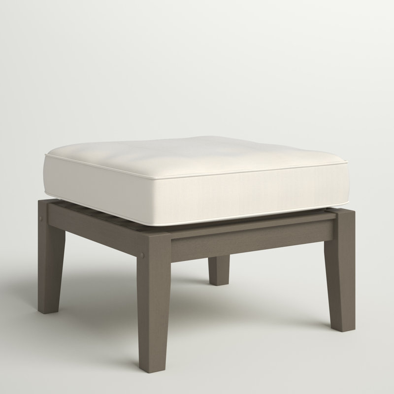 Repose-pieds extérieur Hursey, Pas de coussin, Gris