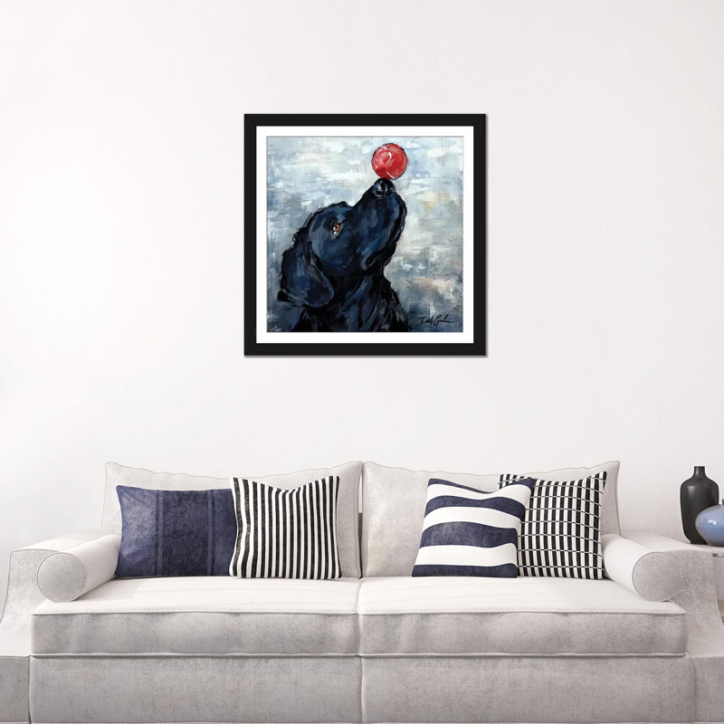 Hocus Focus, impression sur toile, Papier avec cadre noir, H 24 po x l 24 po x P 1 po, Blanc