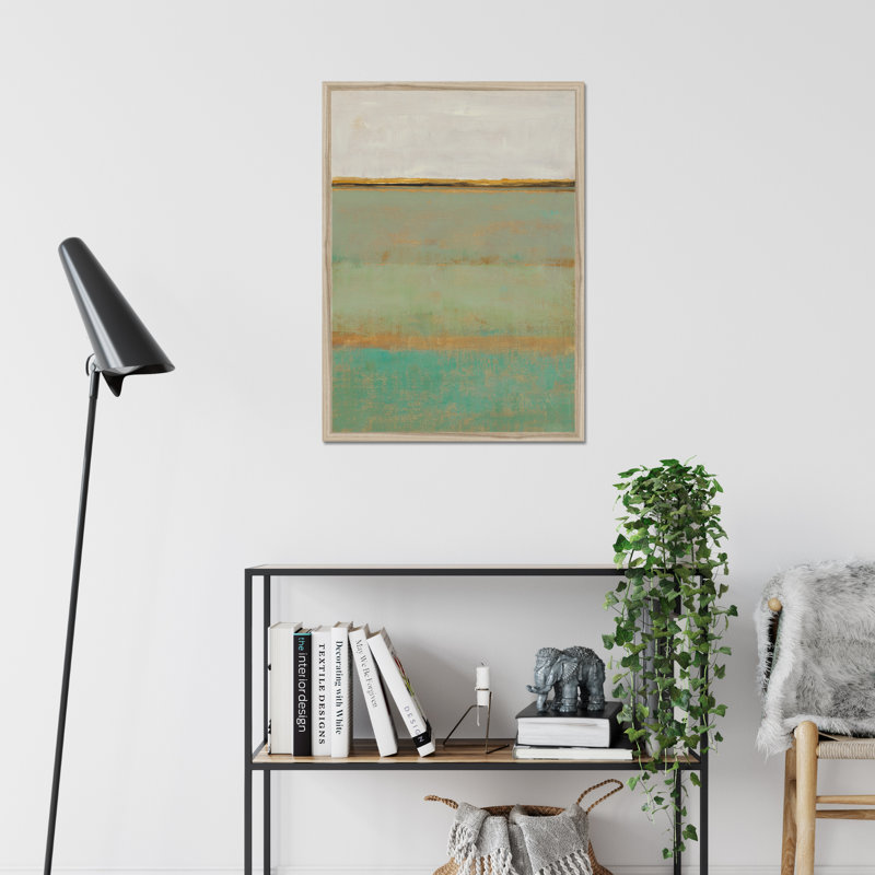 Verdant Field II by Timothy O' Toole - Painting, 50cm H x 34cm W, Natural Wood Framed Paper Print