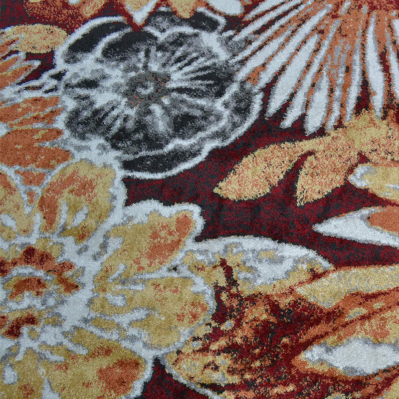 Tapis lavable Crayton, grands tapis pour le salon Tapis beige et caramel rétro pour la salle à manger antidérapante antidérapante pour la salle à manger