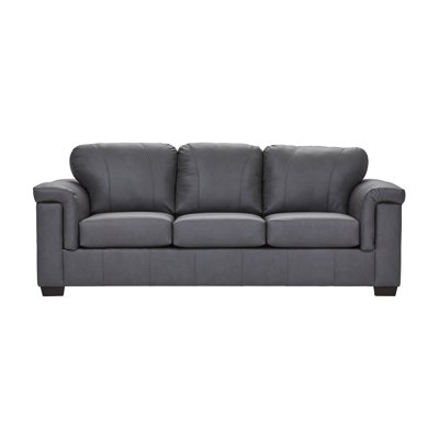 96" Upholstered Padded Track Arm Sofa - Urban Slate