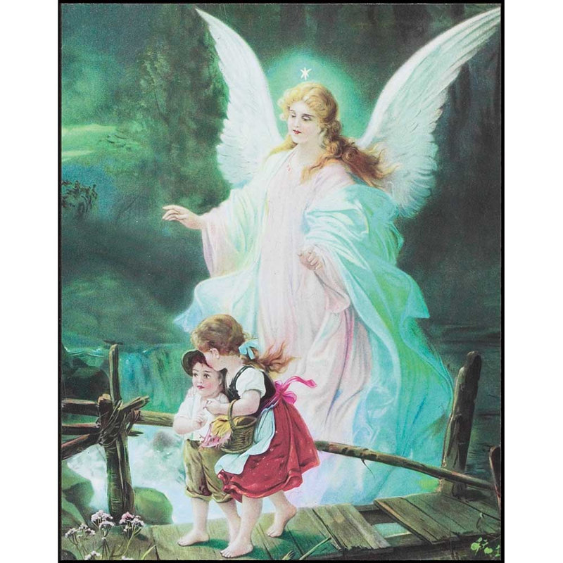 Panu " Guardian Angel ", 9.875" H x 7.875" W x 0.75" D