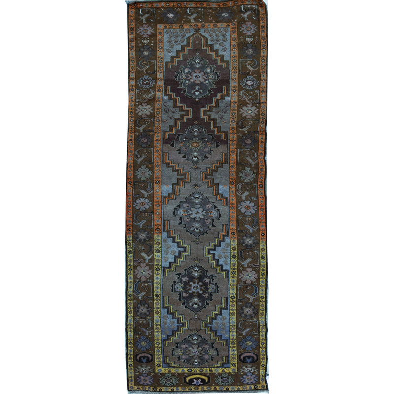 Wool Oriental Area Rug in Blue