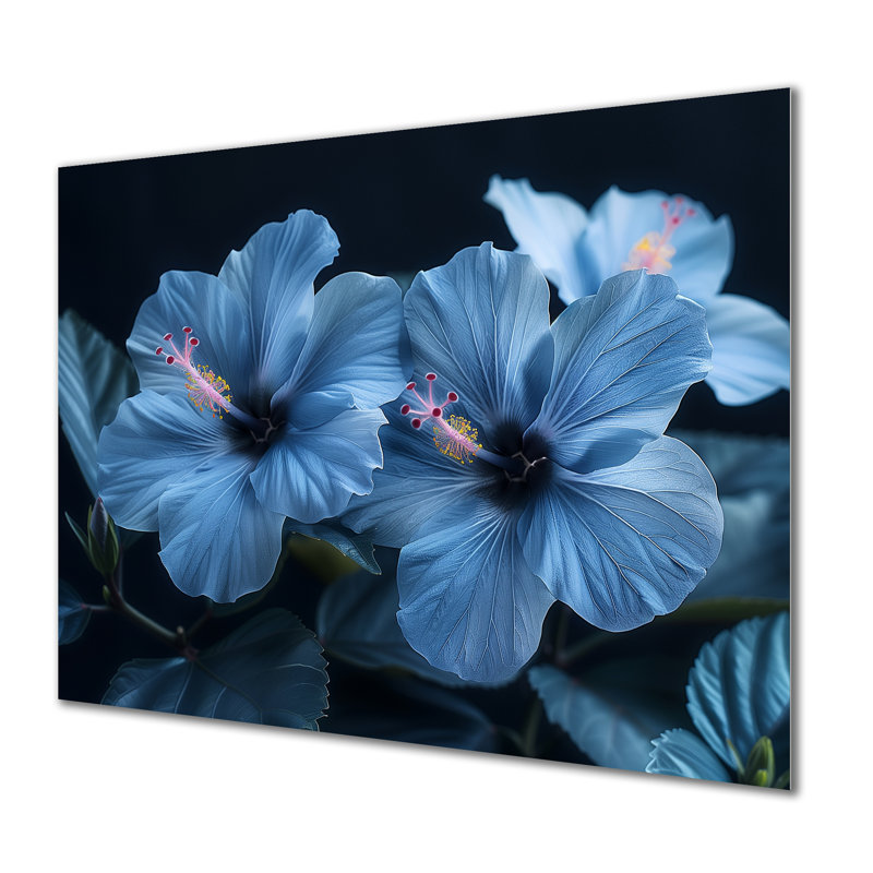 Décoration murale Goudy - Hibiscus, Métal, H 34 po x l 44 po x P 1,5 po