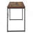 Weathered Oak And Black Writing Desk With Metal Sled Base