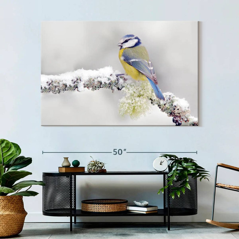Crowle Blue Tit Songbird, 34" H x 51" W