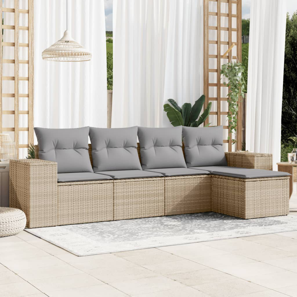 Gartenecksofa mit Kissen