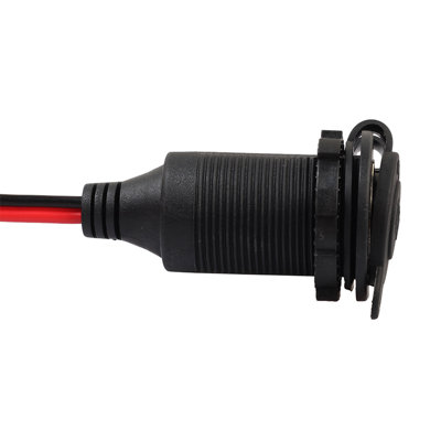Car 12V Cigarette Lighter Charger Cable Female Socket Plug Connector Adapter