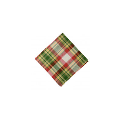 Manns Cotton Plaid Square Napkin