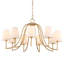 Lustre doré 9 lumières Uttermost Seville
