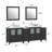  Modern 84" Freestanding Double Sink Bathroom Vanity with Engineered Marble Top and Matching Mirrors-27042765