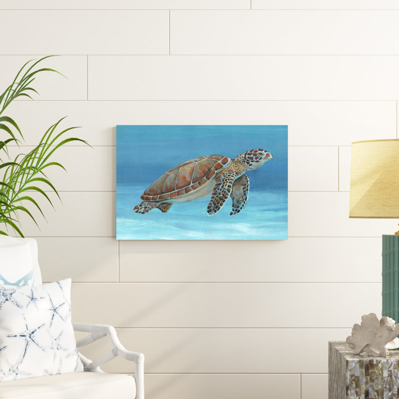 Tortue de mer océanique I, H 20 po x l 30 po x P 1,25 po