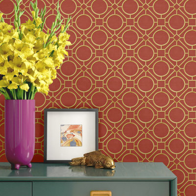Rouleau de papier peint Caribou Silk Road L 27 pi x l 27 po
