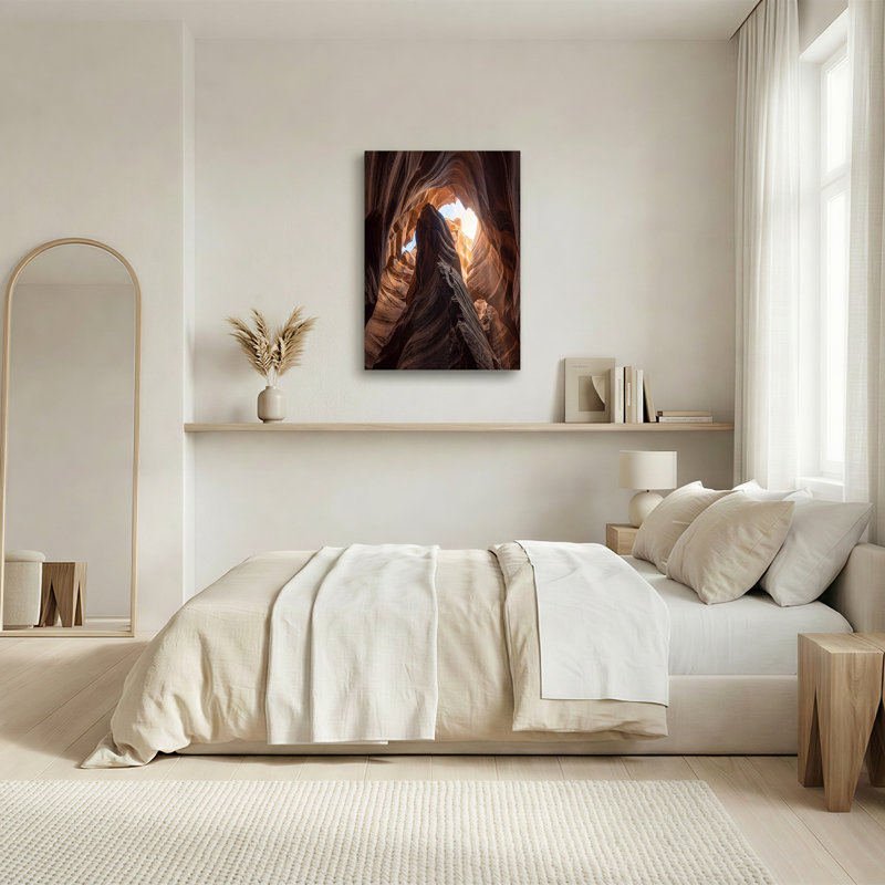 «Wavy Orange Sandstone Canyon», art mural sur toile, H 16 po x l 24 po