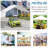 Outsunny 10'X20' Carport Heavy Duty Galvanized Car Canopy With Included Anchor Kit, 3 Reinforced Steel Cables-124386563