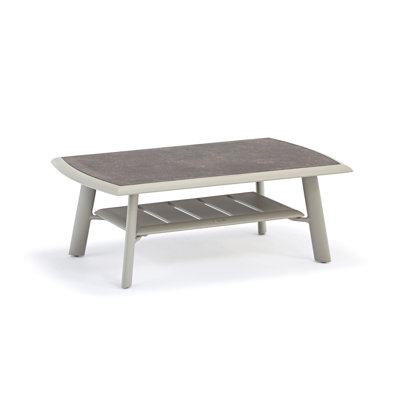 Sola Rectangular Metal Outdoor Coffee Table , 96cm cm W 60cm cm D