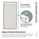 Umbra 60.5 in. x 78 in. Fully Frameless Wall Hinge Towel Bar Shower Door