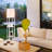 Maxwell 63 in. 3-Shelf USB-Charging LED Floor Lamp with Fabric Square Shade-628019179-628019178