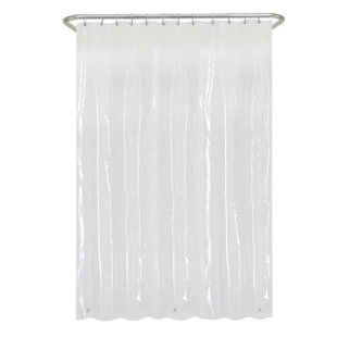 Doublure de rideau de douche en vinyle transparent (Ensemble de 2)
