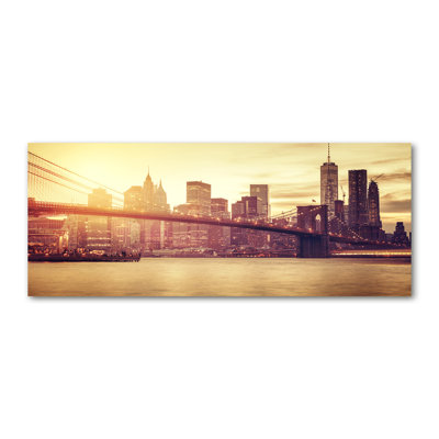 Manhattan New York - Wrapped Canvas Print