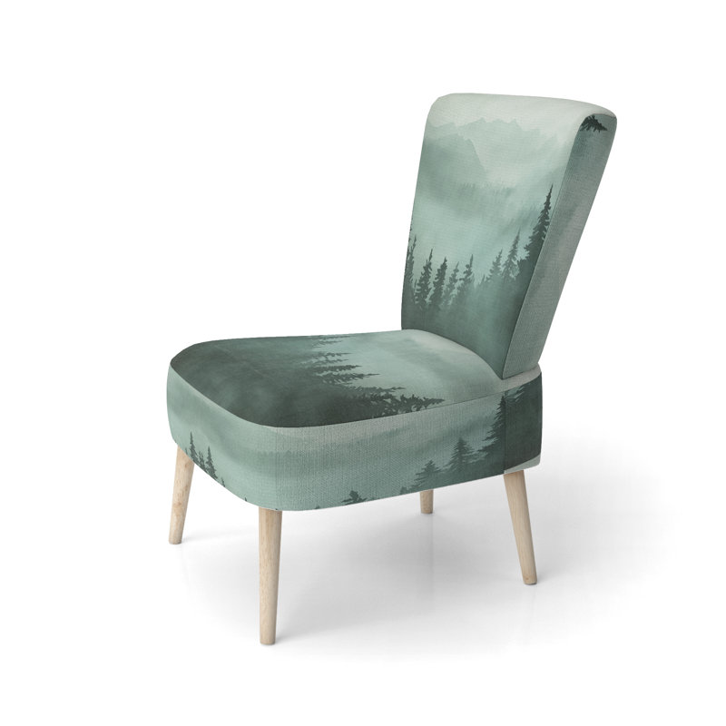 Chaise rembourrée Forest - Chaise d'appoint Highland Pine Forest, Chaise d'appoint sans accoudoirs