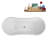 71" Streamline Soaking Freestanding Tub and Tray With Internal Drain-112235481