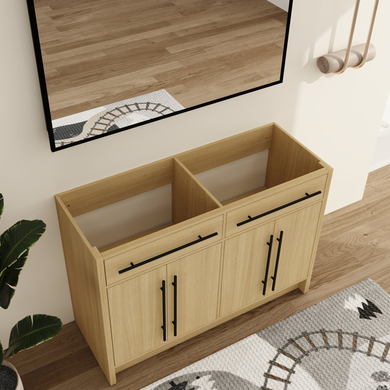 Base de meuble-lavabo double autoportant 48 po Ickby