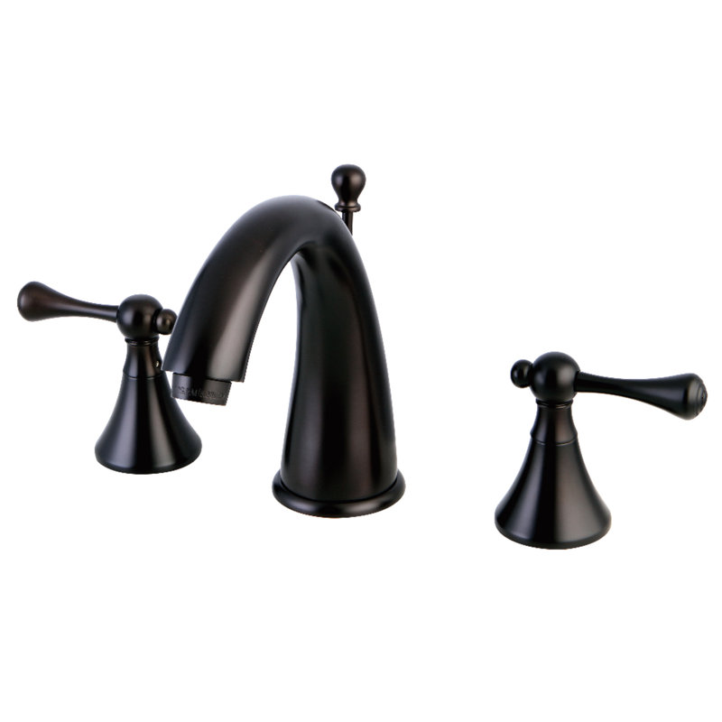 Widespread Bathroom Faucet with Drain Assembly, Oil Rubbed Bronze