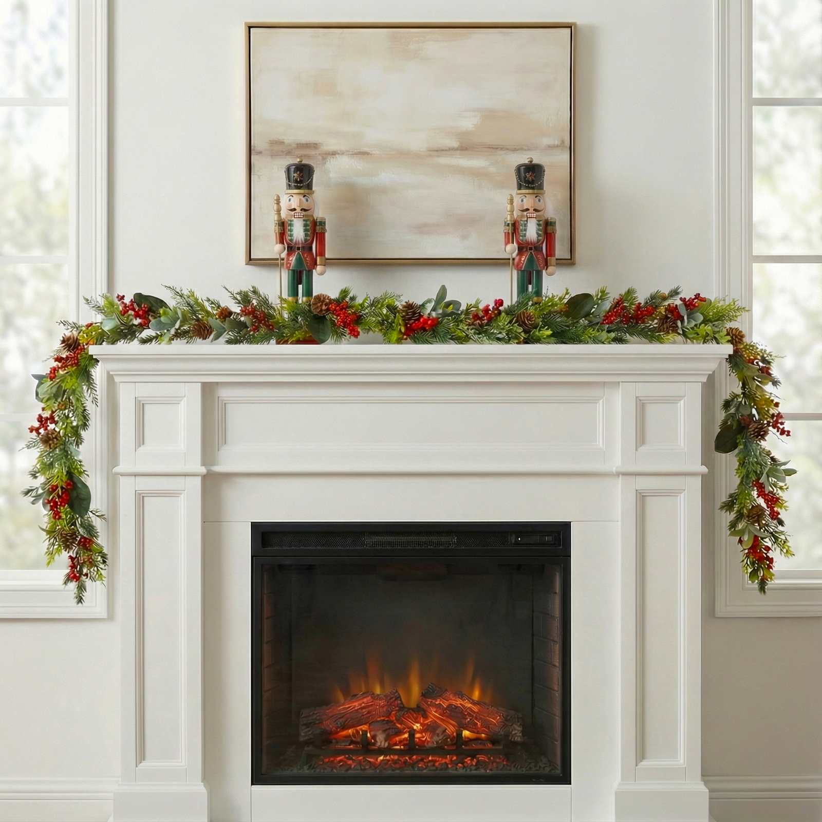 108'' in. Faux Garland