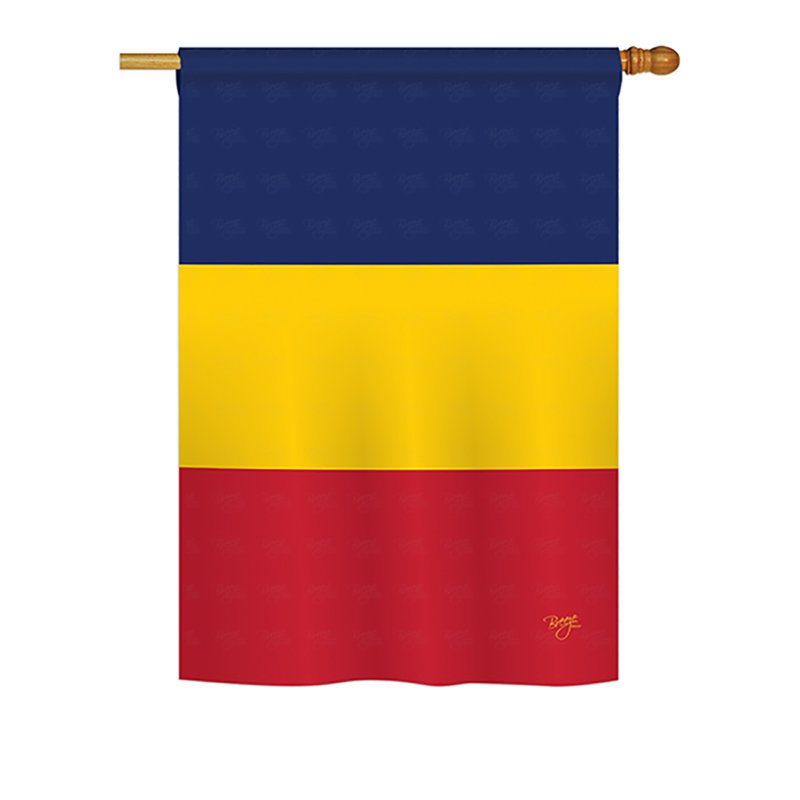 Drapeau de maison / jardin en polyester à 2 côtés, H 40 po x l 28 po