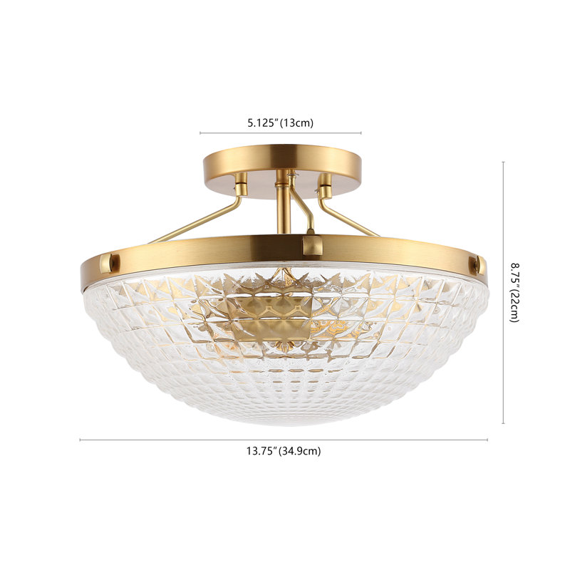 Nakamara Glass Semi Flush Mount