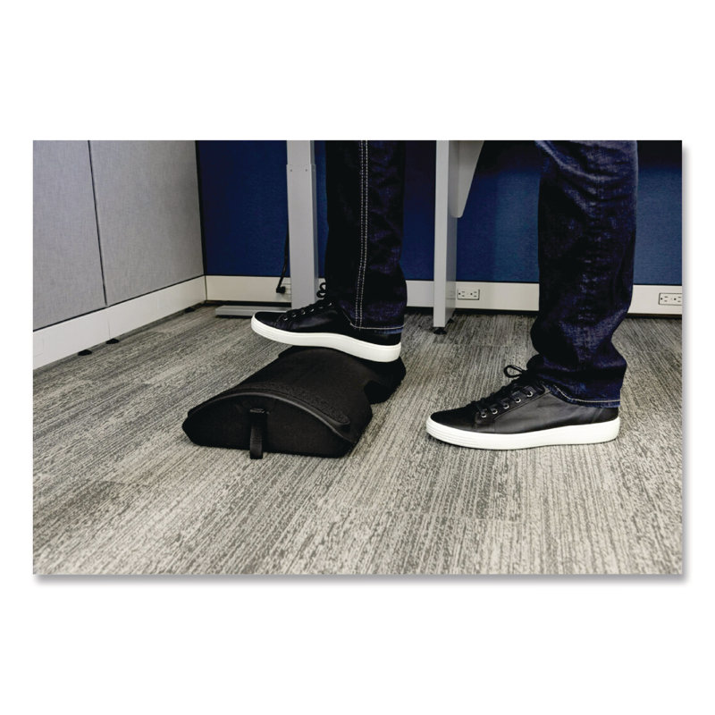 Adjustable Black Ergonomic Foot Rest for Standing Desks