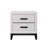 MIRAGE WHITE NIGHTSTAND
