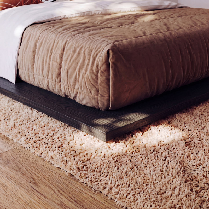 Base de lit Hardman, 85" x 85", Enduit noir