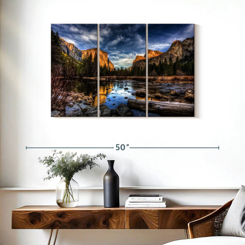 Alvord Yosemite Valley au coucher du soleil, H 24 po x l 38 po