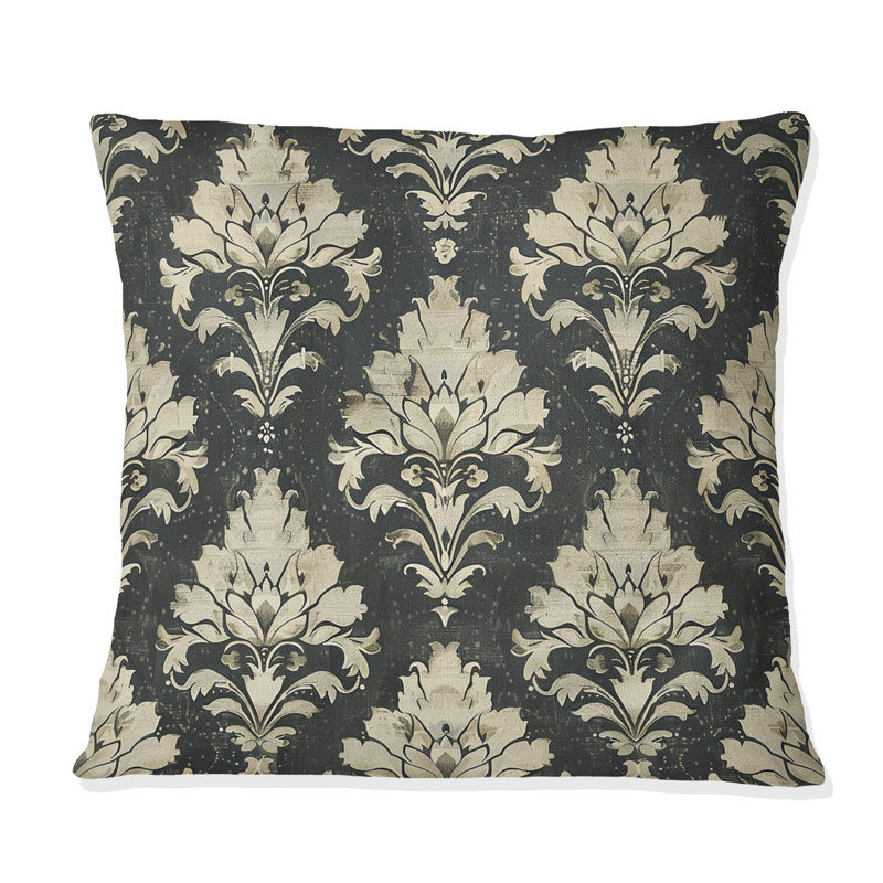 Coussin Black Rustic Elegance II - Country, Carrée, H 16 po x l 16 po