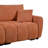 Indoor Sofa Couch, Modular Sectional Sofa with Movable Ottoman