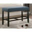 Banc de salle à manger à hauteur de comptoir en tissu Biony, brun clair-130375659