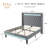 Modern Diamond-Tufted Upholstered Bed Frame With RGB LED Lights, USB Charging Ports & Wingback Headboard-1506992540-1506992538