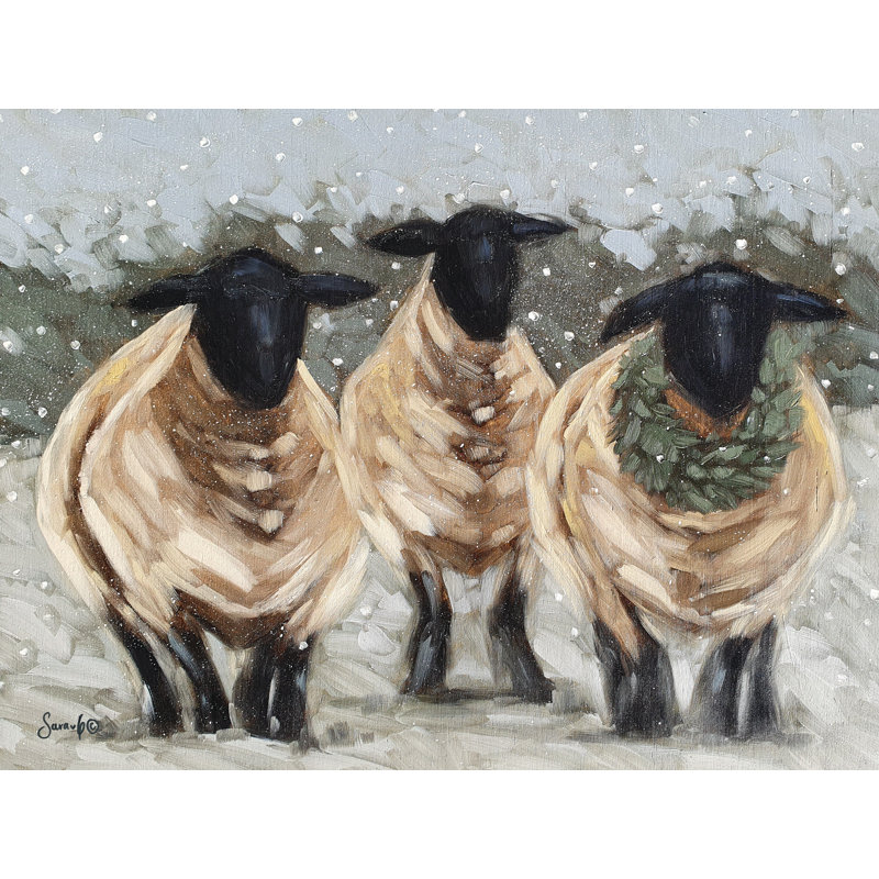 «Ayvar A Snowy Day On Canvas» par Sara G. Designs Print, H 8 po x l 12 po