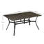 Glenna Rectangular Metal Outdoor Dining Table With Umbrella Hole , 150cm cm W 96cm cm D