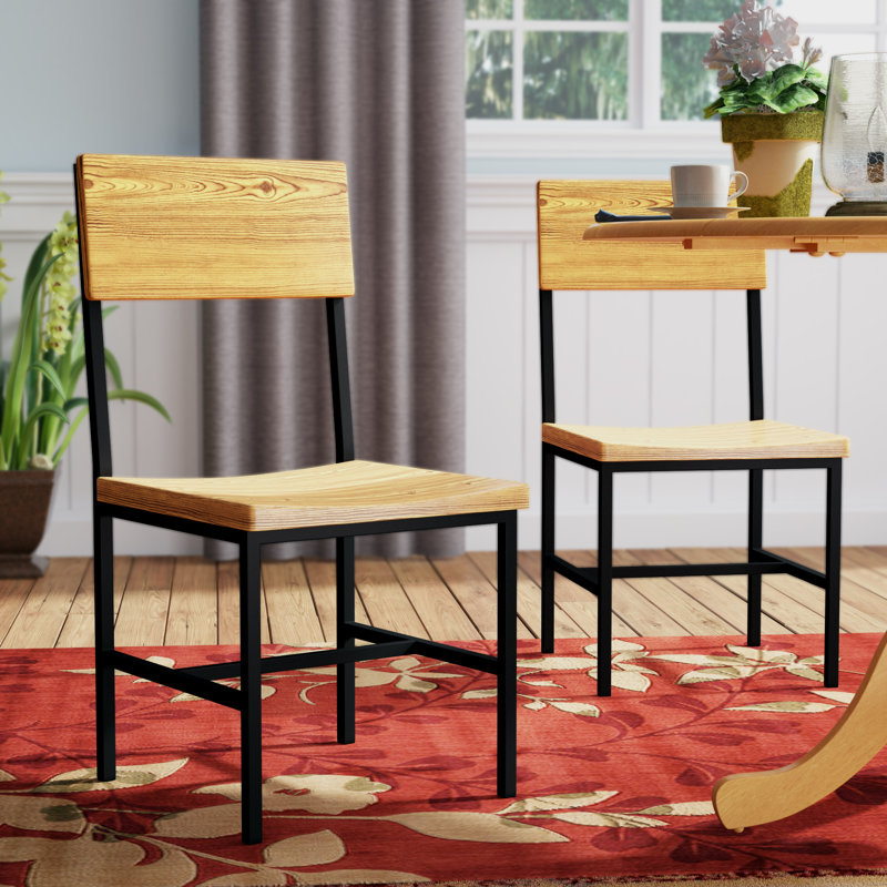Memphis 18'' H Side Chair, Natural Ash, Sand Black